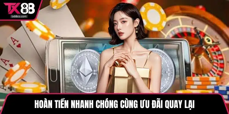 Hoàn tiền nhanh chóng cùng ưu đãi quay lại