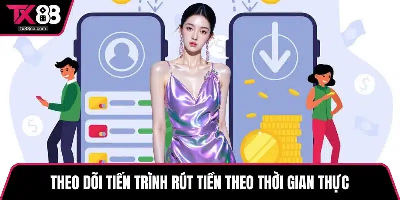 Theo dõi tiến trình rút tiền theo thời gian thực